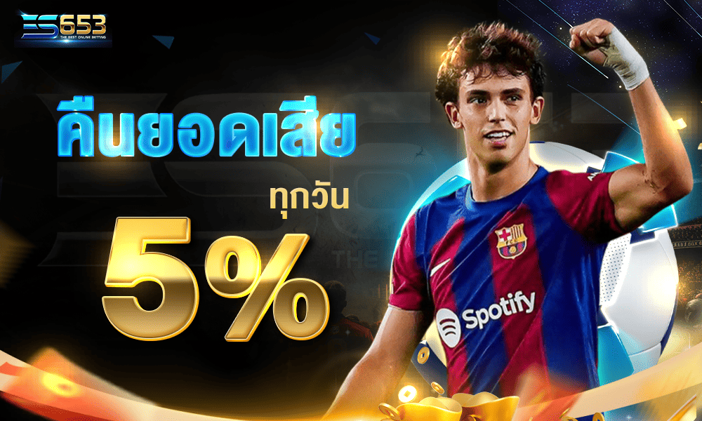โบนัสคืนยอดเสียทุกวัน 5% by es653